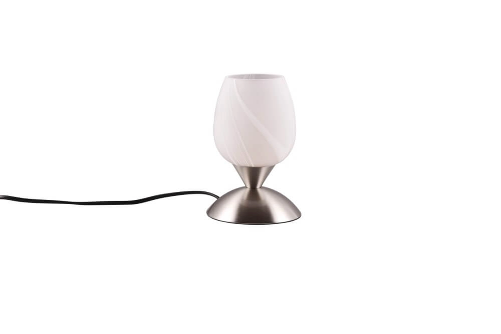 Nikkel tafellamp Cup Ii wit glas Trio 4017807551488