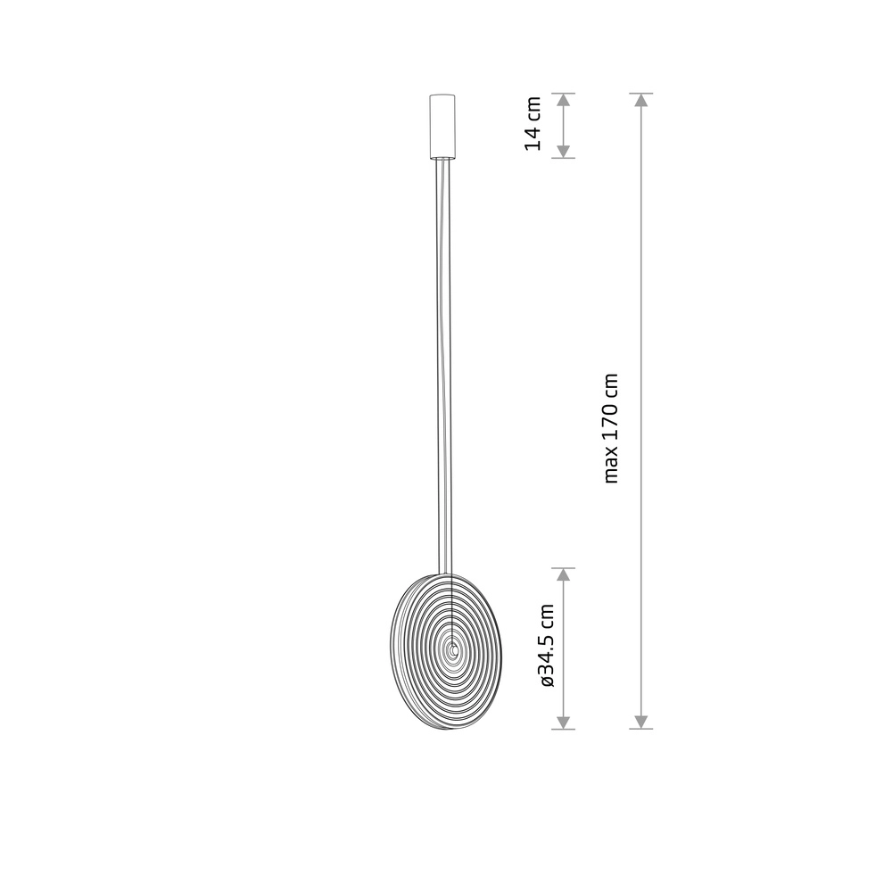 Design hanglamp Aura Led smoke glas Lyora 5903139122313