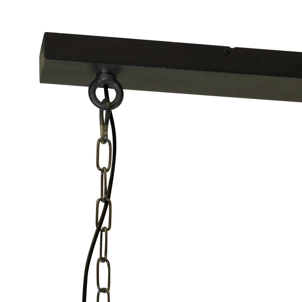Eetkamerlamp Industria 2x27 roodkoper met zwart Masterlight 8718121231556