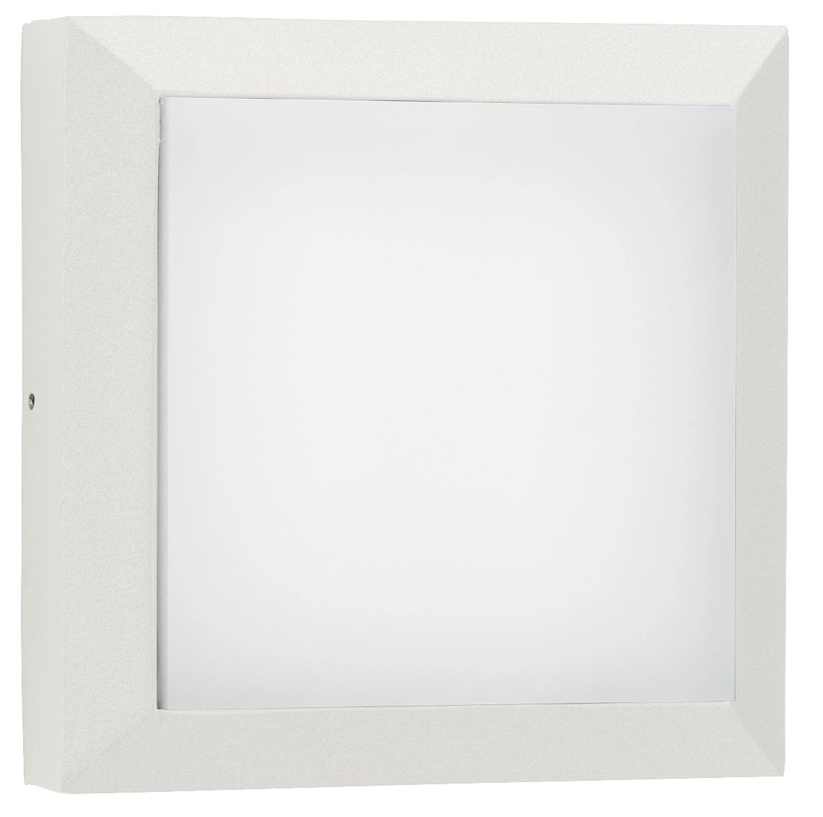 Vierkante muurlamp Parel 19cm-wit