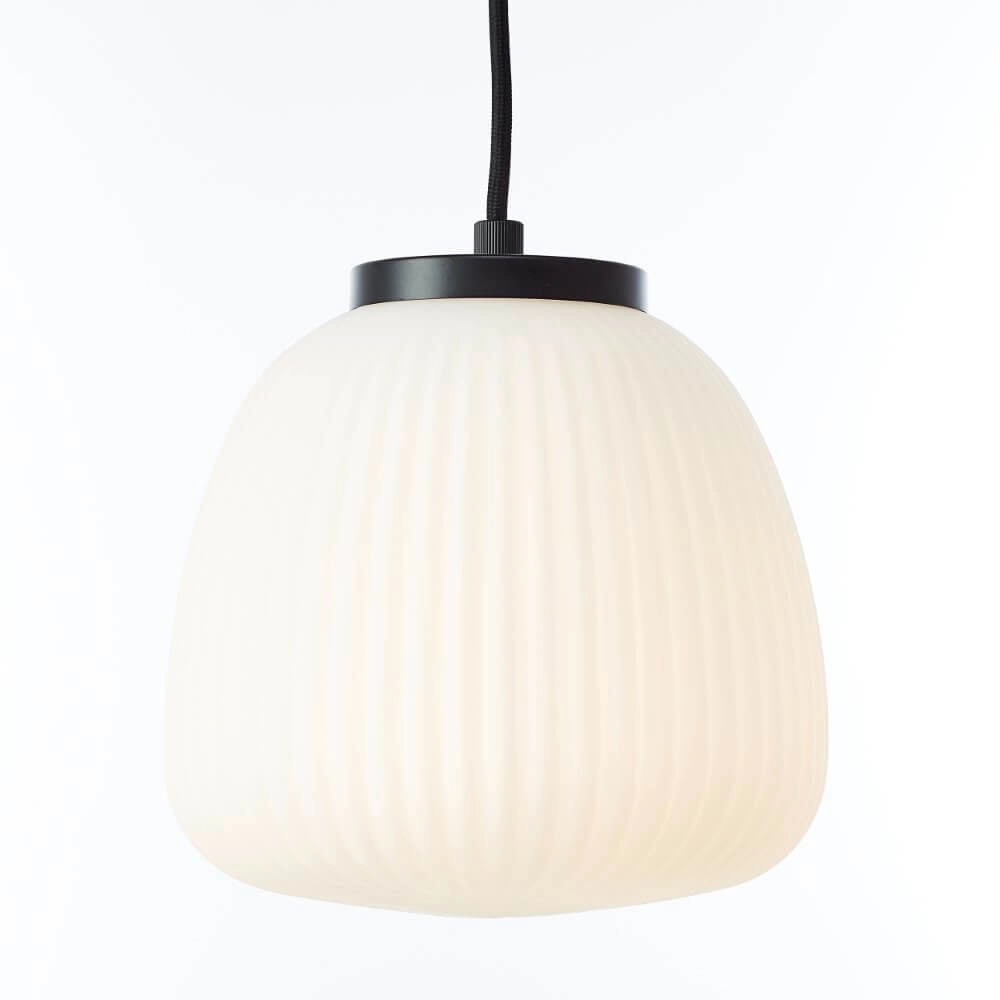 Hanglamp Kaizen 5-lichts zwart met wit Brilliant 4004353447198