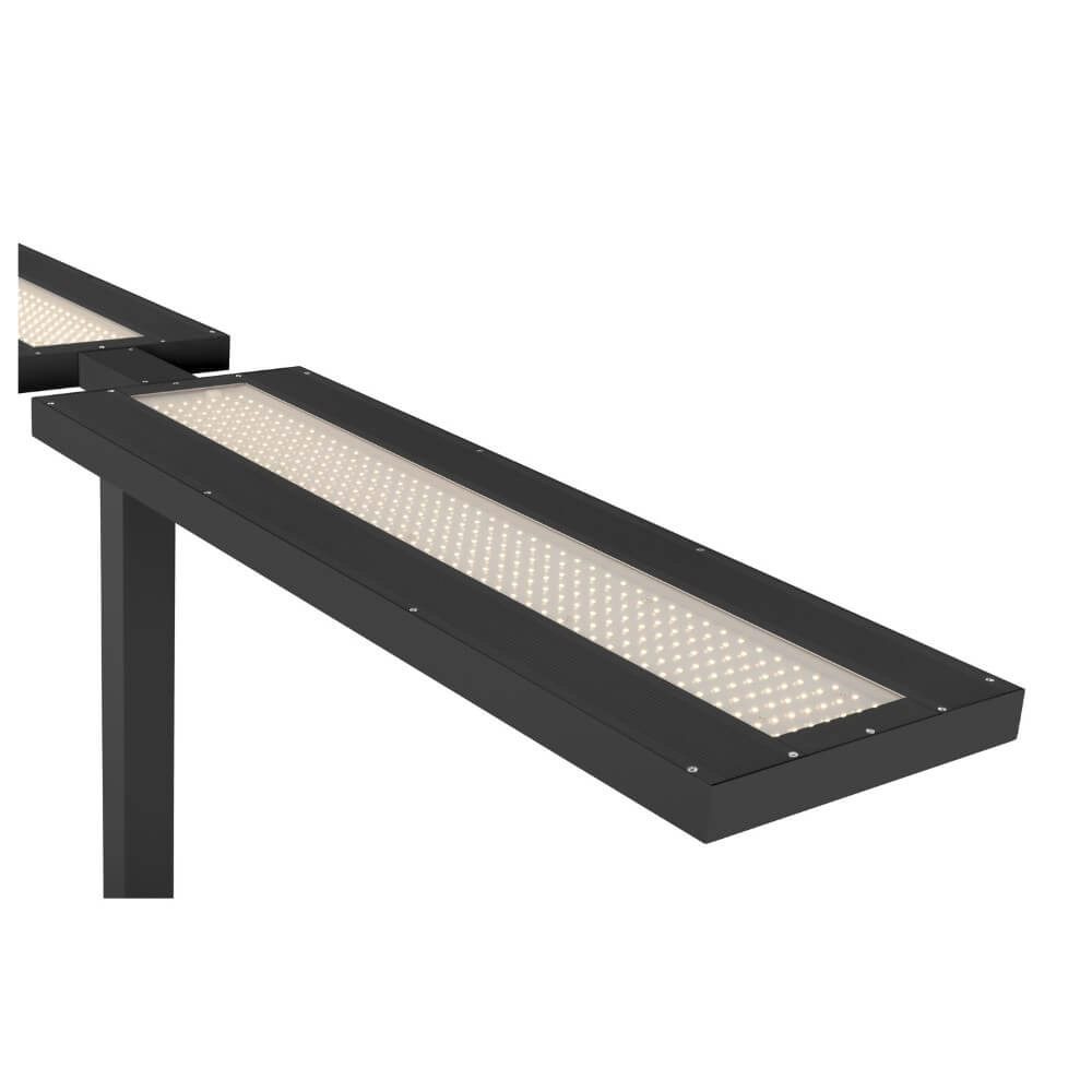 Led kantoor vloerlamp Worklight Pro zwart - dubbel SLV 4024163277976