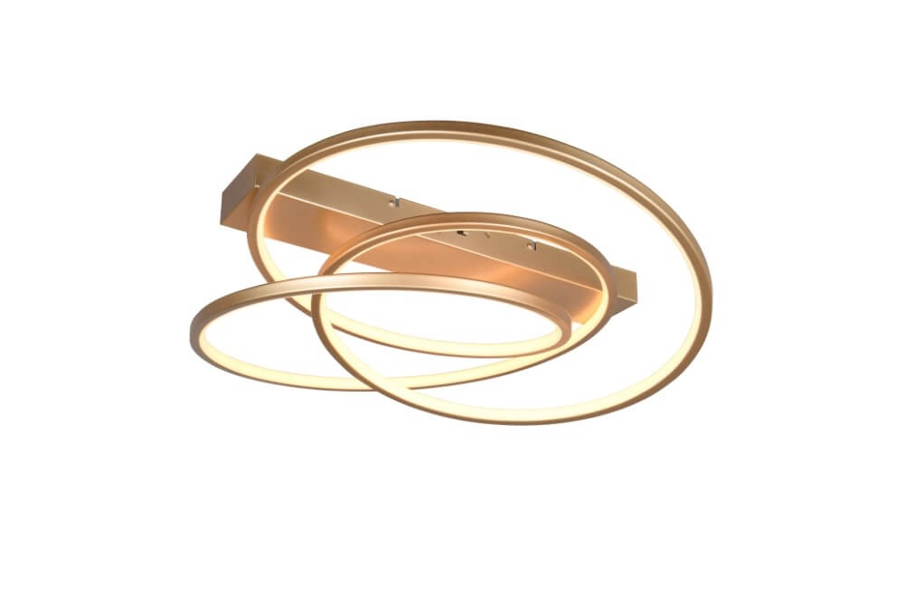 Slaapkamer plafondlamp Darvin goud - 65cm