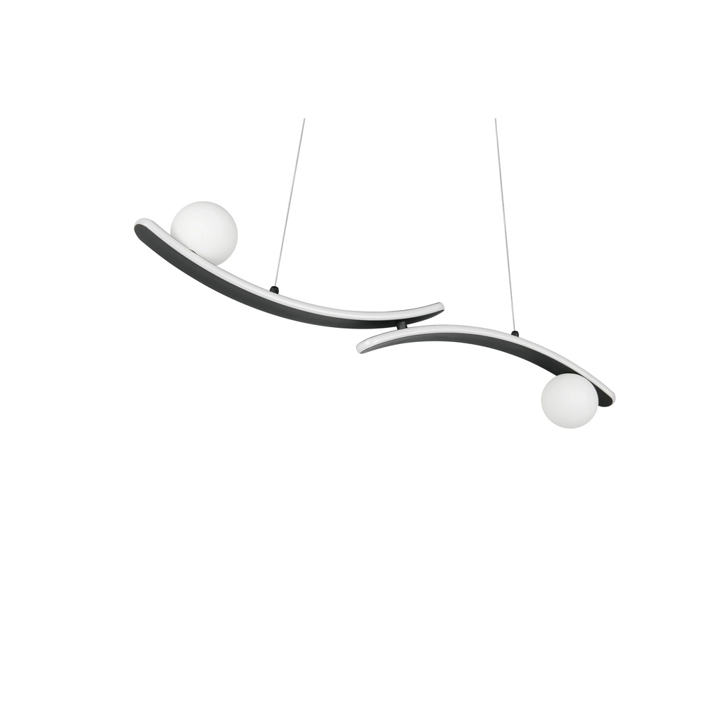 Design hanglamp Napoli zwart Trio 4017807683462