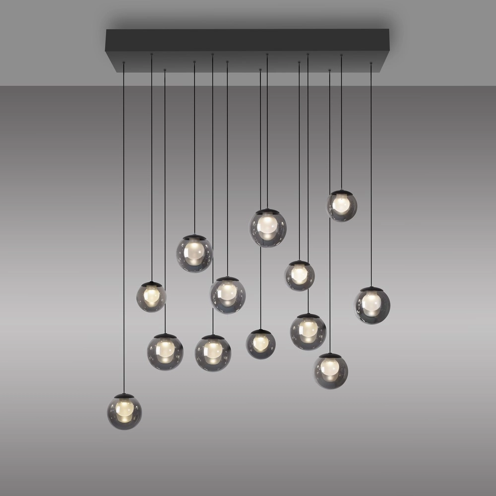 13-lichts hanglamp Pure Popup mystic grey Paul Neuhaus 4012248398302