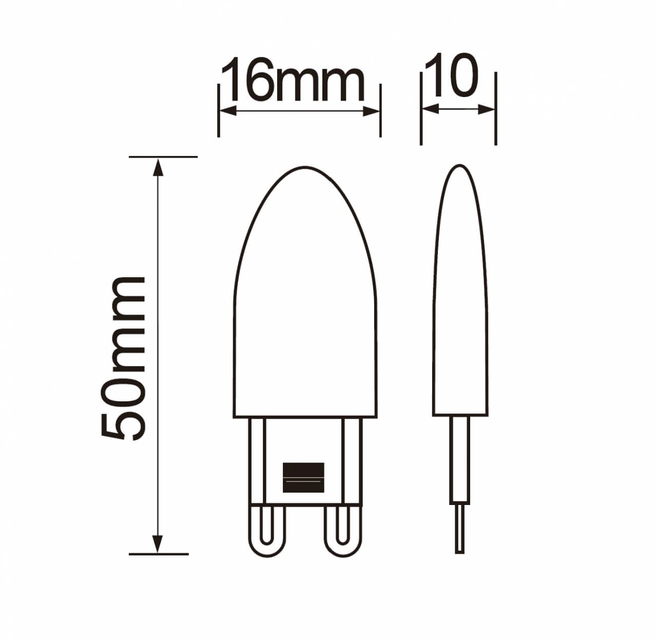 Led G9 - 1,8W - 200 lumen dimbaar Lyora 8716803510241