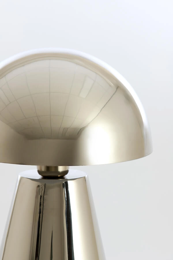 Design tafellamp Surrina zilvergrijs Ø 26cm Light & Living 8717807743512