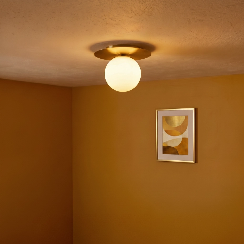 Plafondlamp Indigo goud Ø 23cm