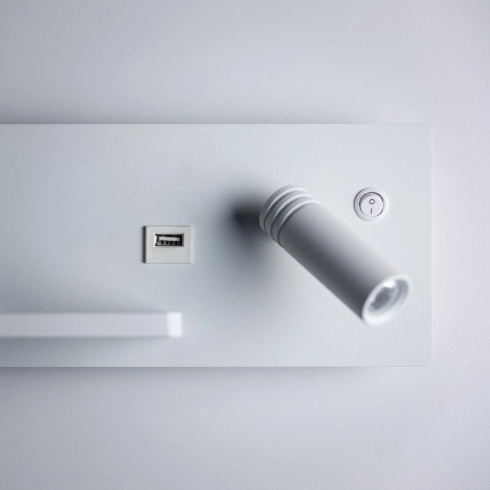 Slaapkamer lamp Nighty Left USB ETH 8720195301011