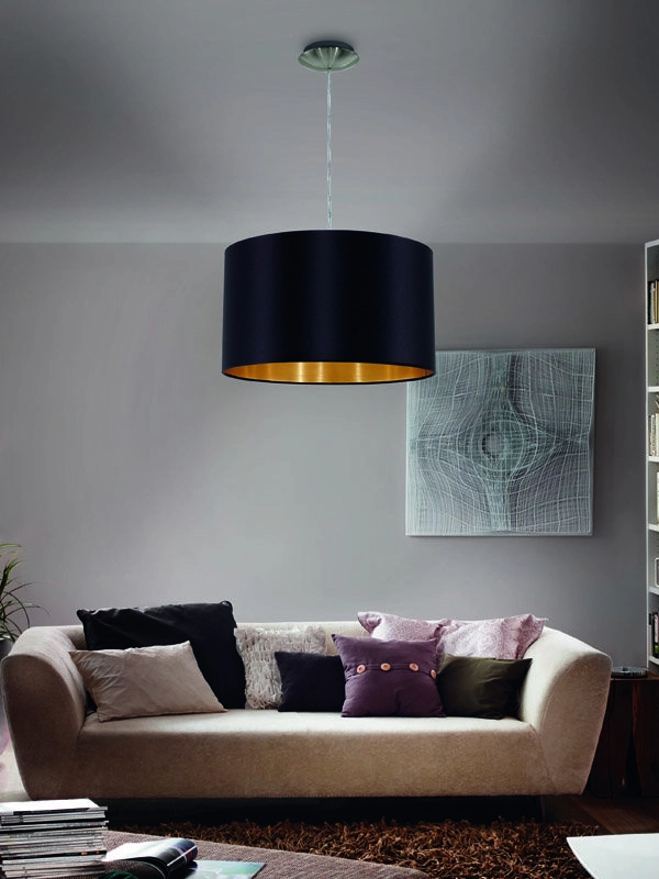 Hanglamp Maserlo 38cm zwart met goud Eglo 9002759315993
