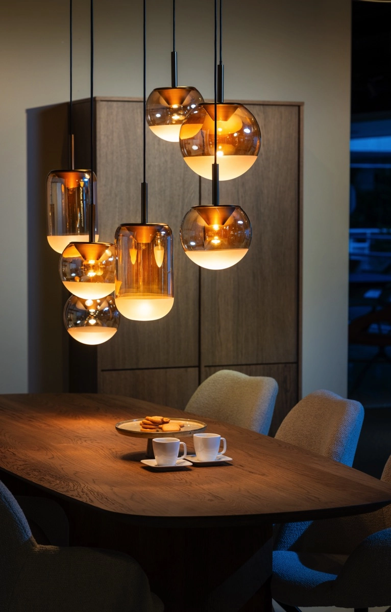 Eetkamer hanglamp Yvonne 7-lichts ETH 8720195311645