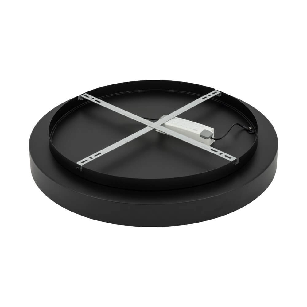 Ronde plafondlamp Nikki Round zwart Ø 60cm Lyora 5903139112086