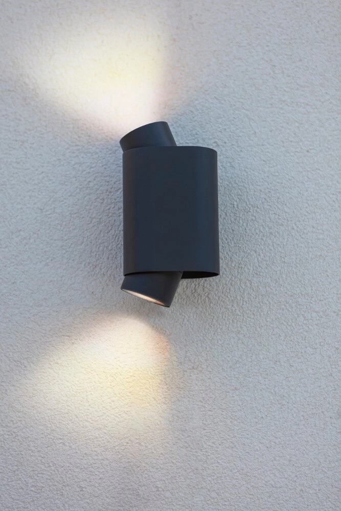 Wandspot Cypres up & down antraciet Lutec 6939412014876