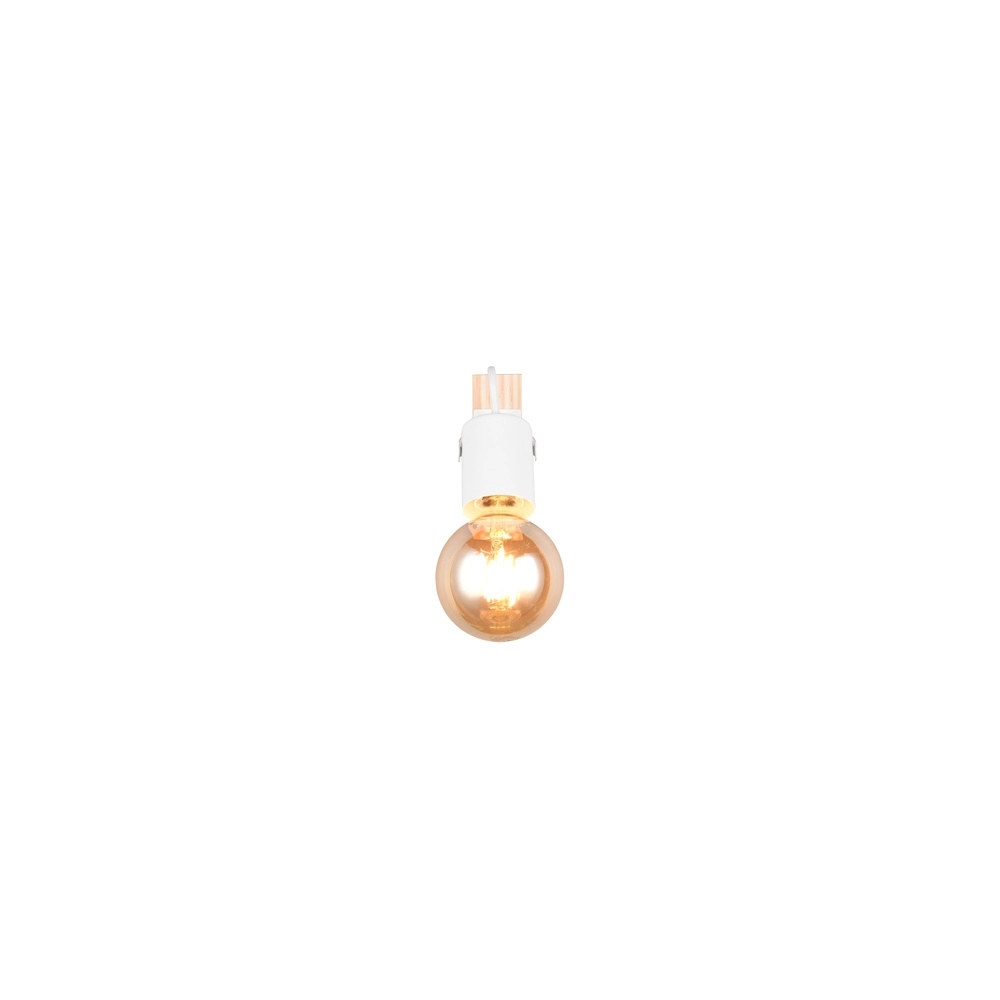 Plafondlamp Lynar wit met hout Trio 4017807670707