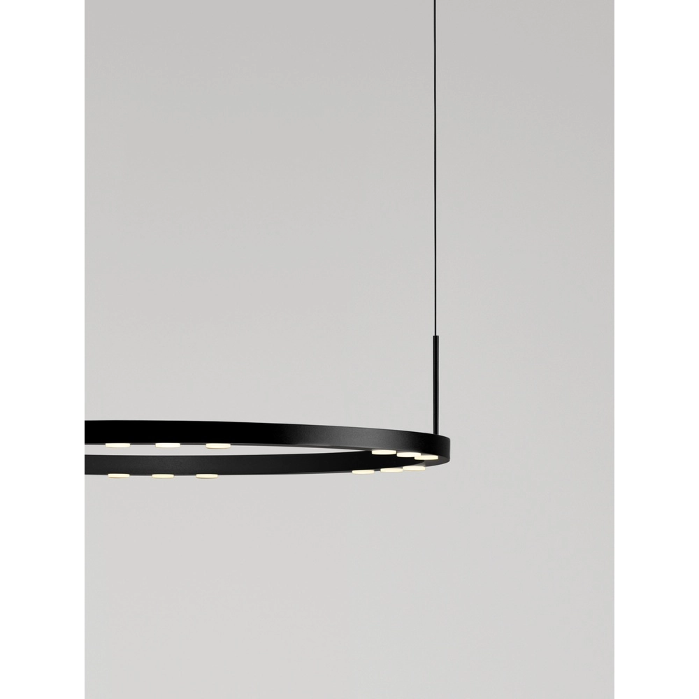 Strakke hanglamp Lunette zwart Ø 660cm Lyora 5212017465191
