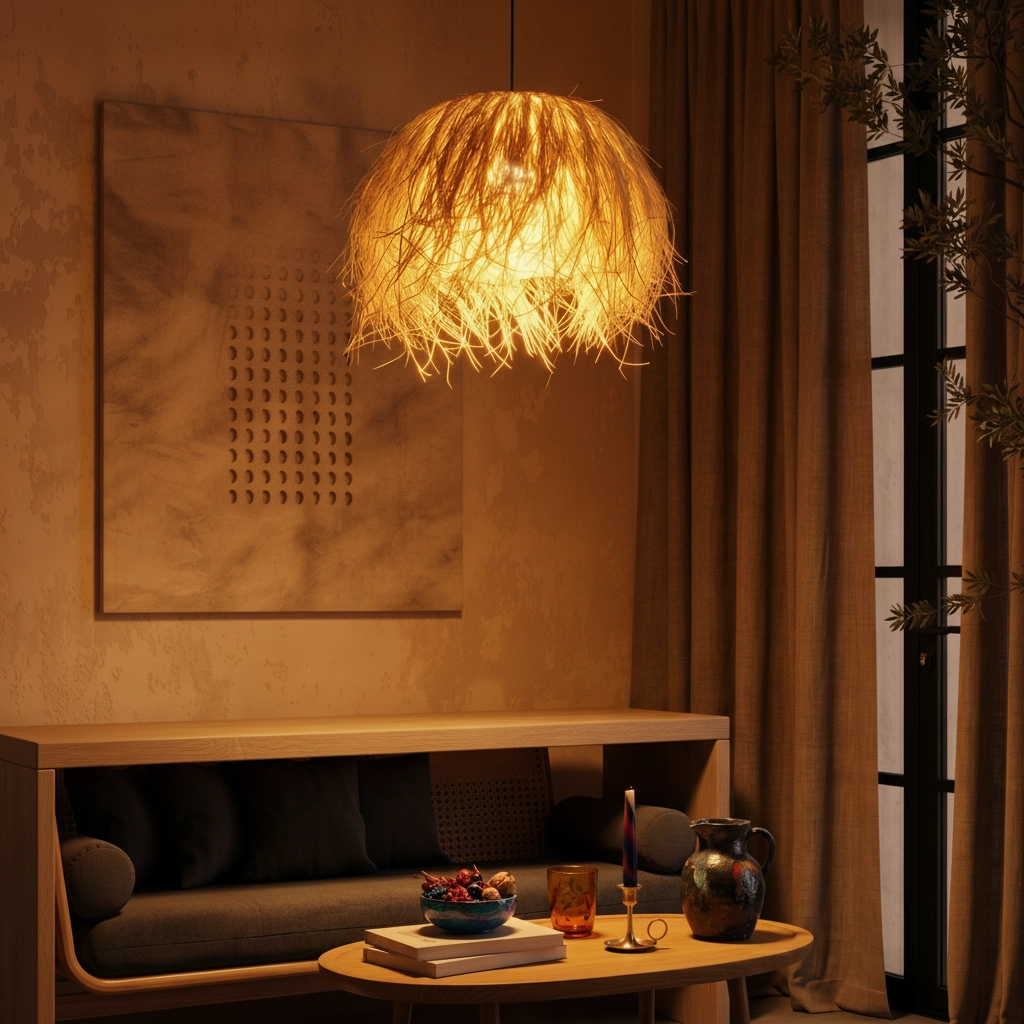 Rotan hanglamp Jaunet Ø 65cm