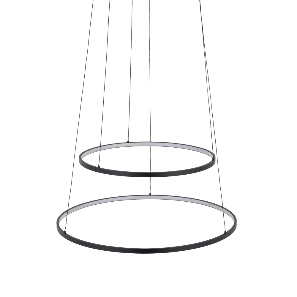 Design hanglamp Circolo Led zwart Ø 60cm Lyora 5903139116473