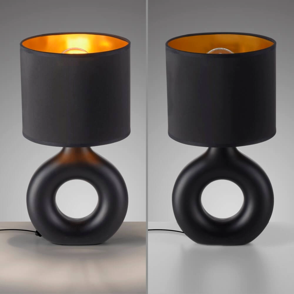 Tafellamp Carara zwart Just Light 4043689004842