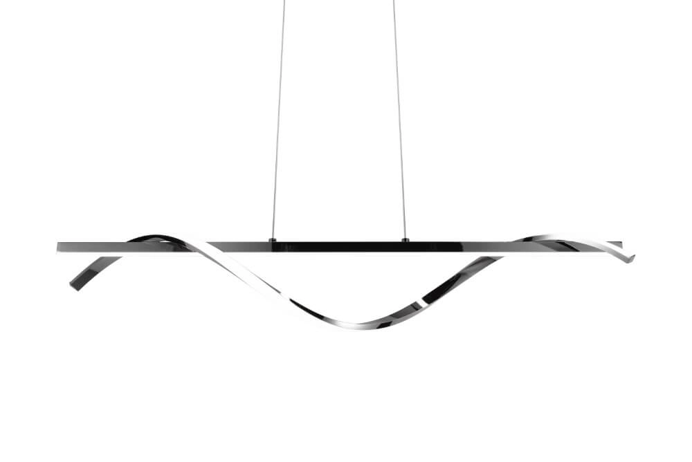Hanglamp Isabel 100cm lang chroom Trio 4017807561357
