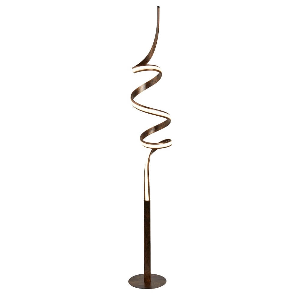 Led vloerlamp Ribbon antiek bruin