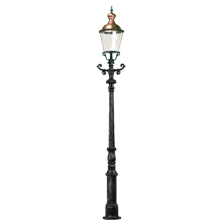 Nostalgische tuinlamp Den Haag zwart