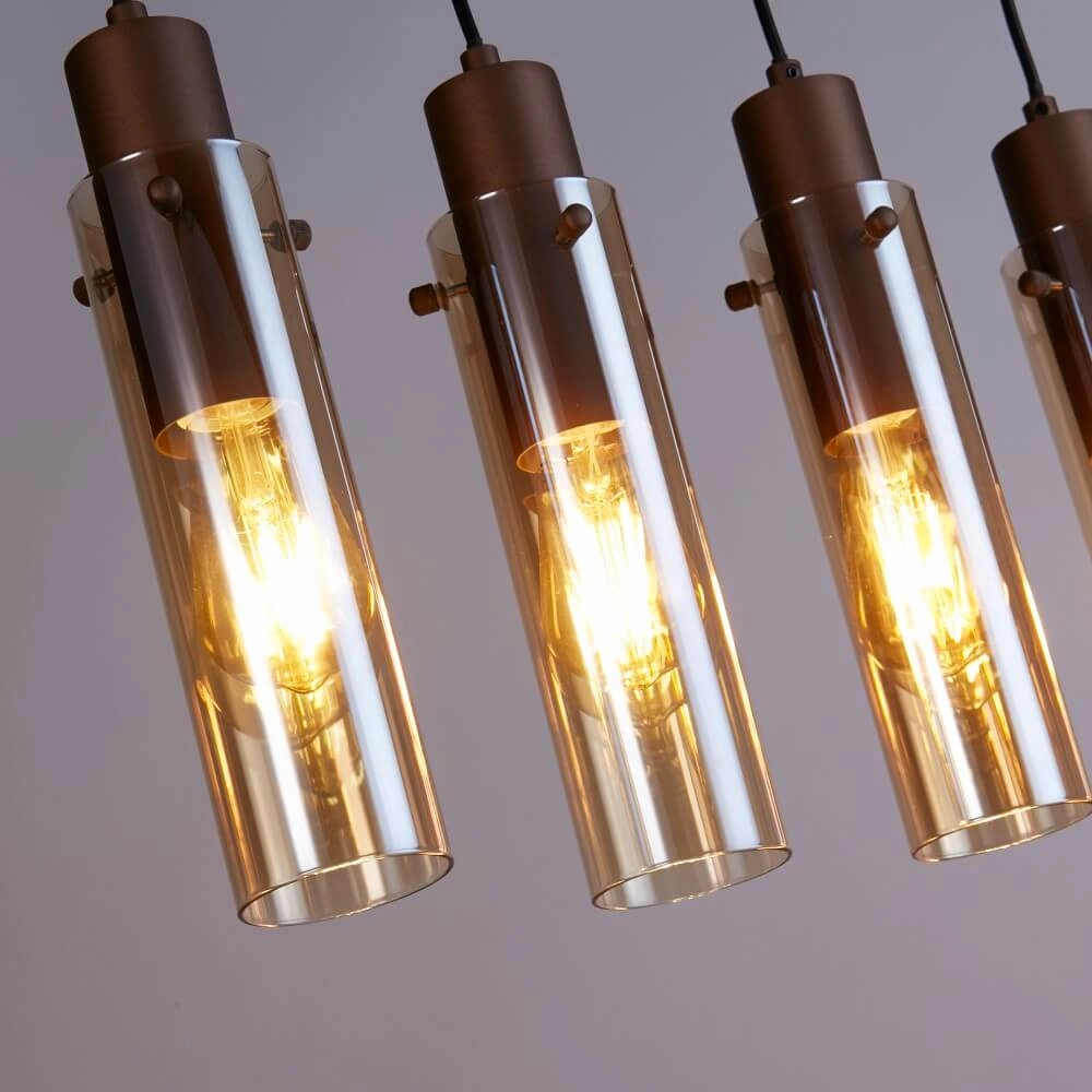 5-lichts hanglamp Sweden II recht Searchlight 5053423272078