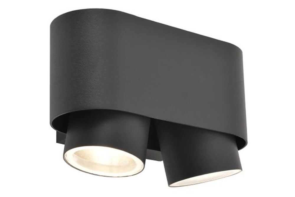 Wandspot Cypres down duo antraciet