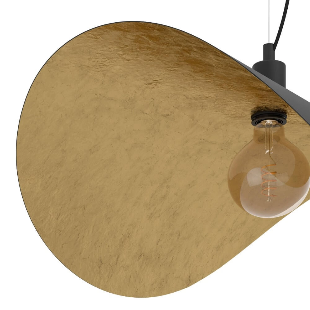 Hanglamp Saceda zwart met goud Stars of Light 9008606339204