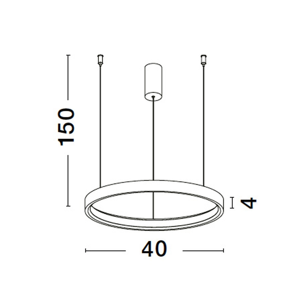 Ronde hanglamp Perrine goud Ø 40cm Lyora 5212017438409