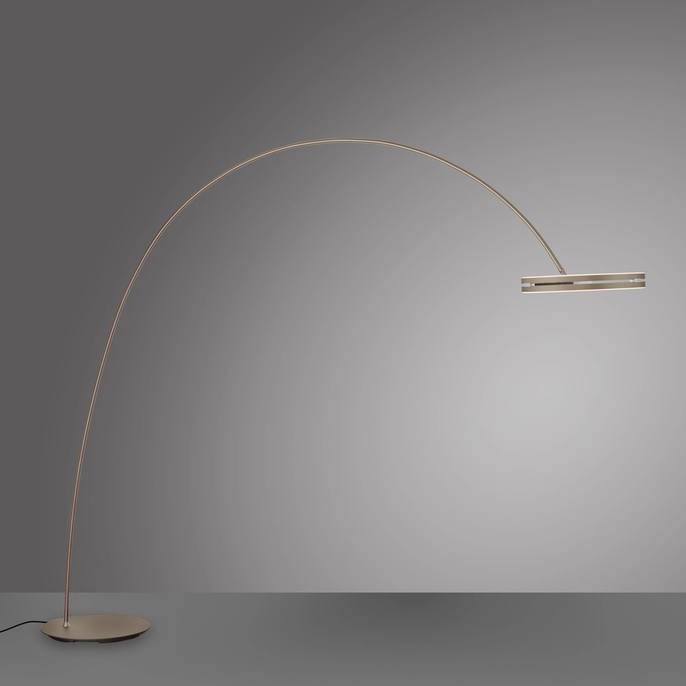Strakke booglamp Pure Loop-Bow verstelbaar - bronce Paul Neuhaus 4012248397169