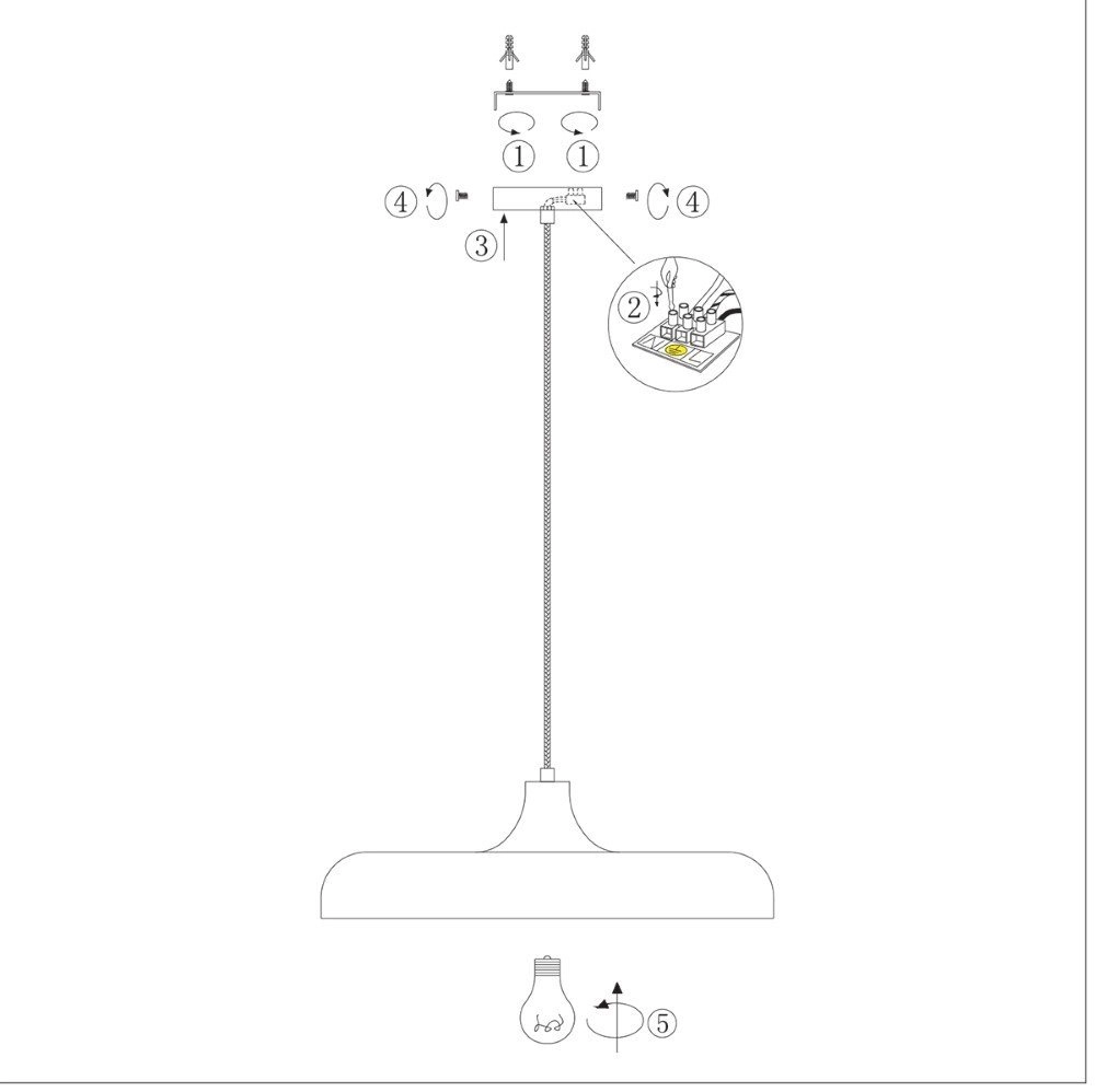 Strakke hanglamp Krisip Ø 50cm Steinhauer 8712746132557