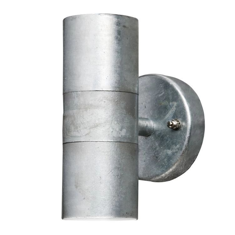 Wandspot Modena Up - Down 2-lichts 17cm zinkgrijs