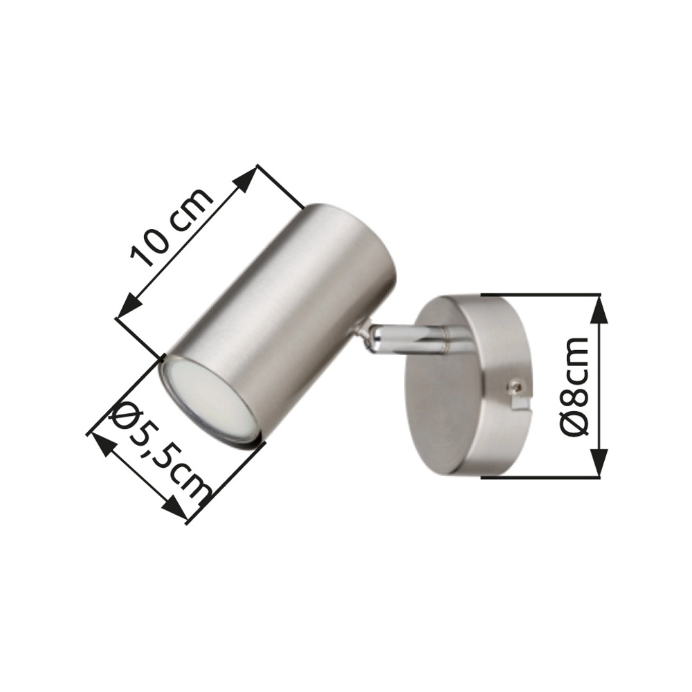 Wandlamp Allvi nikkel Globo 9007371454761