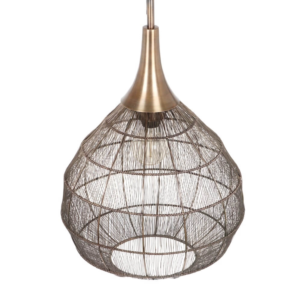 Ronde hanglamp Soraya Ø 42cm - brons Trio 4017807617467