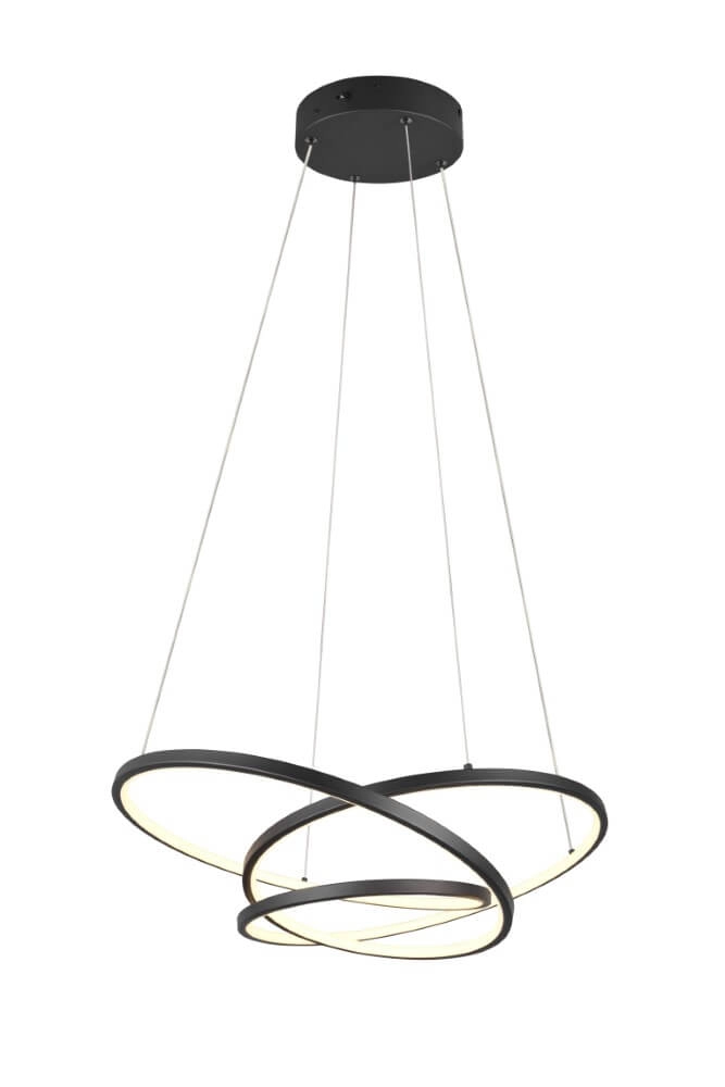 Vide hanglamp Darvin zwart - 62cm