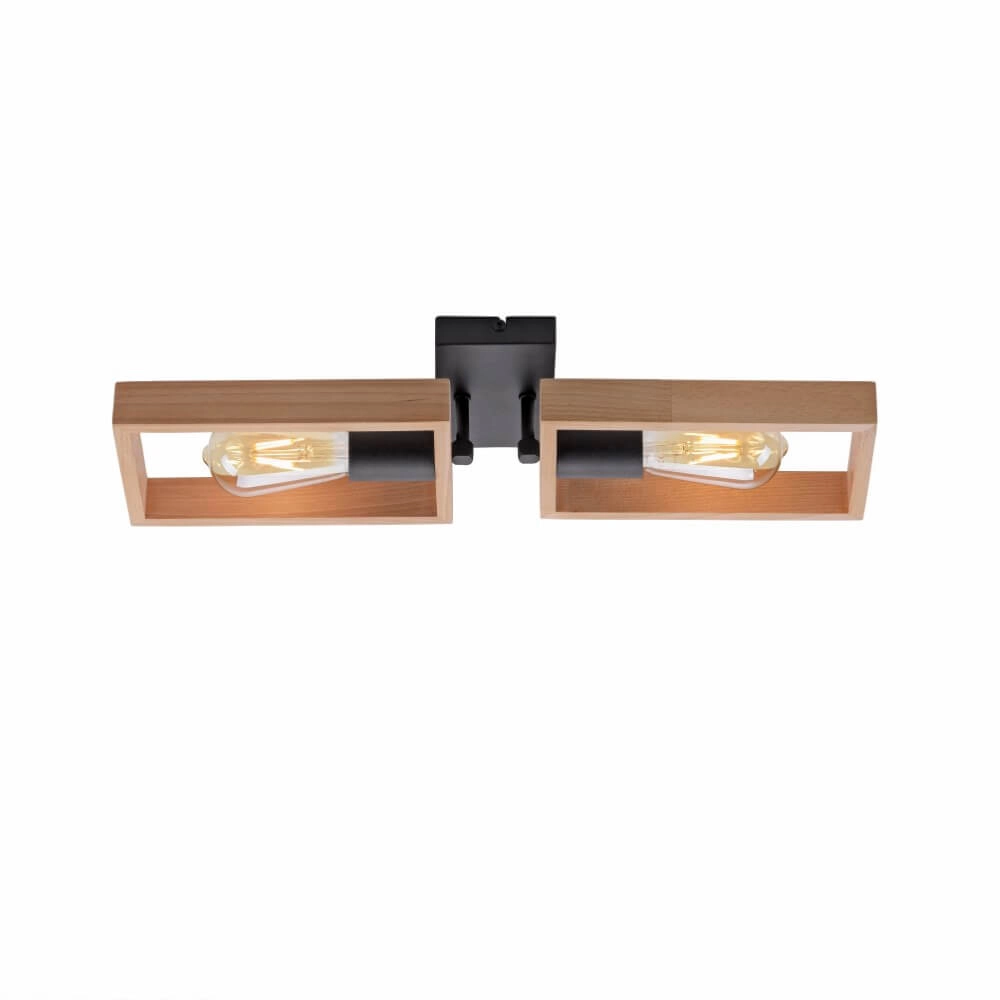 Landelijke plafondlamp Franky 2-lichts Just Light 4043689983116