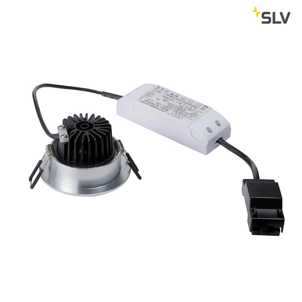 Led plafondspot Patta Round 8cm metaalgrijs SLV 4024163151382