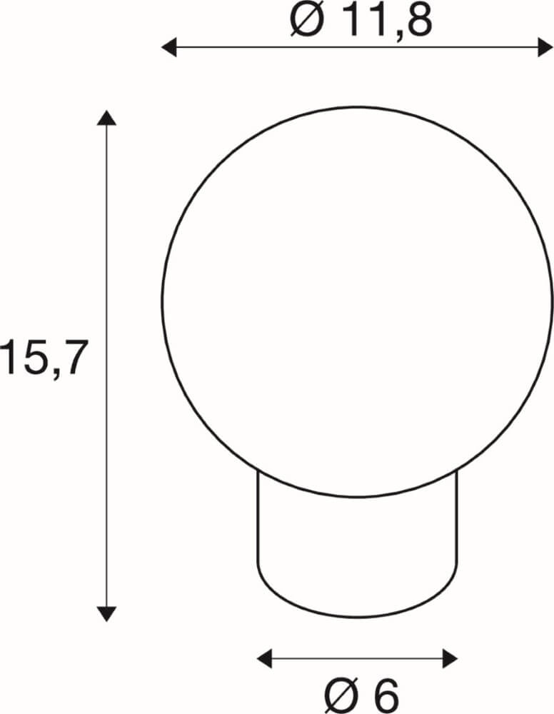 Bol tafellamp Tiny Sun roodkoper - Ø 12cm SLV 4024163276252