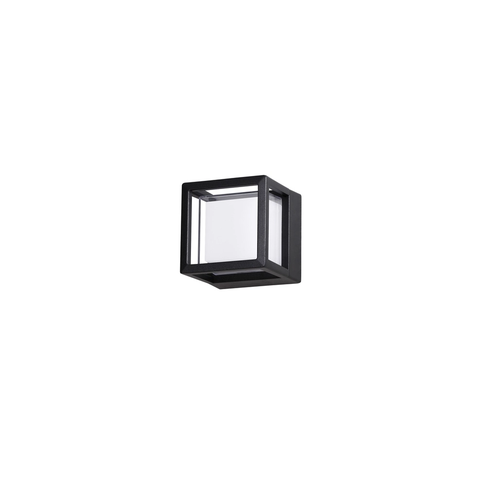 Design wandlamp Agosto vierkant antraciet