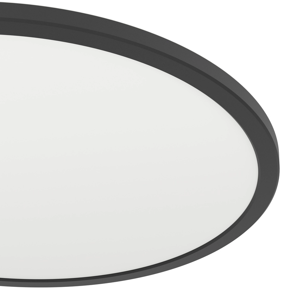Slimme badkamer lamp Rovito-Z rond - zwart - Ø 50cm Eglo 9008606329724