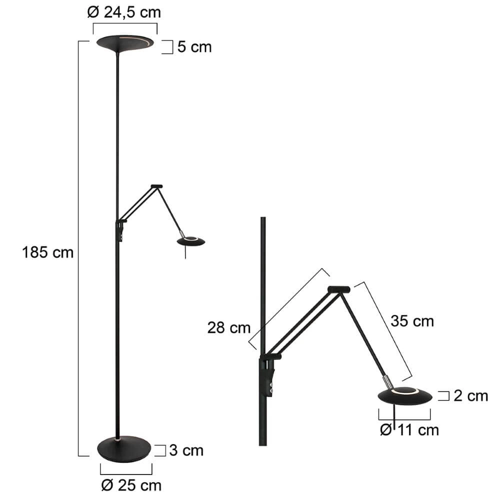 Vloerlamp Zodiac LED Steinhauer 8712746127249