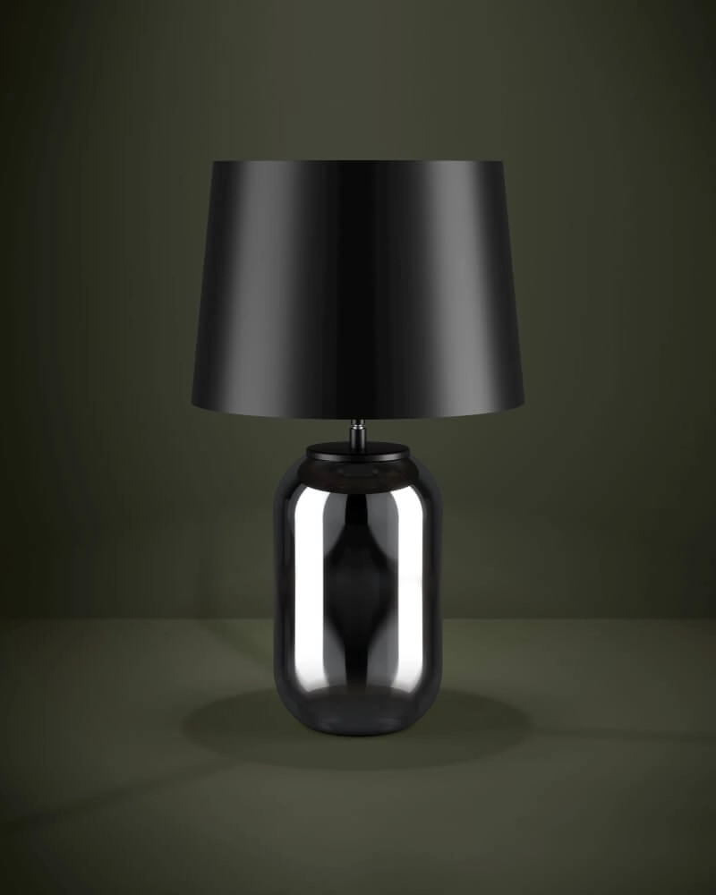 Chique schemerlamp Cuite met zwarte kap Stars of Light 9008606221240