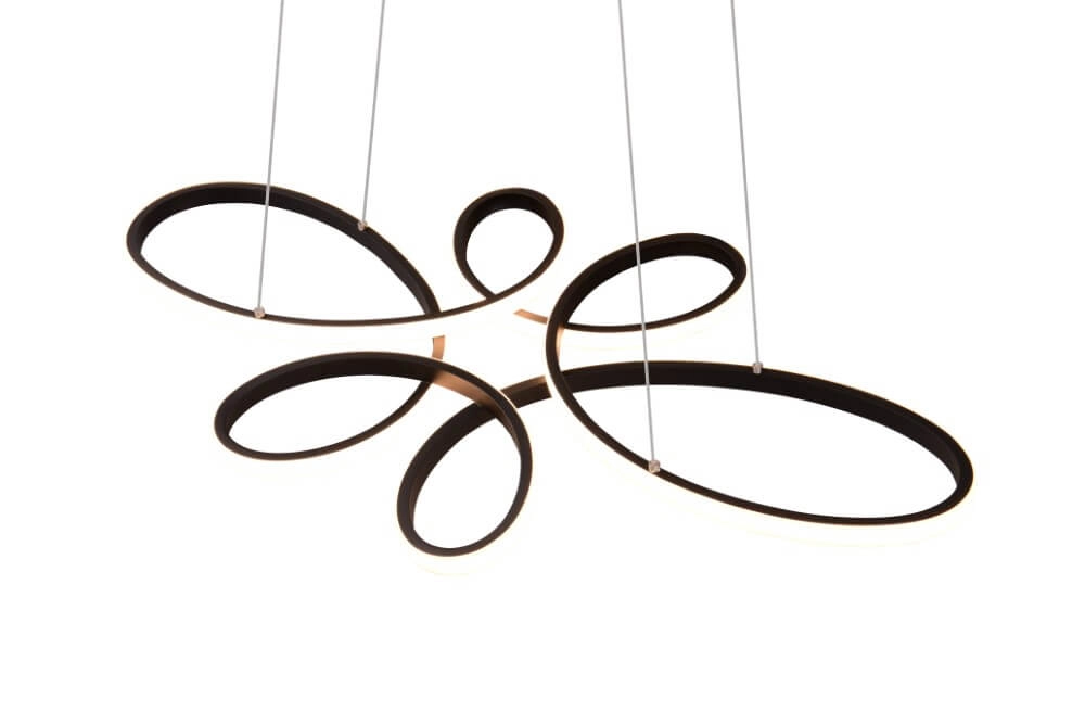 Design hanglamp Fly zwart Trio 4017807600926