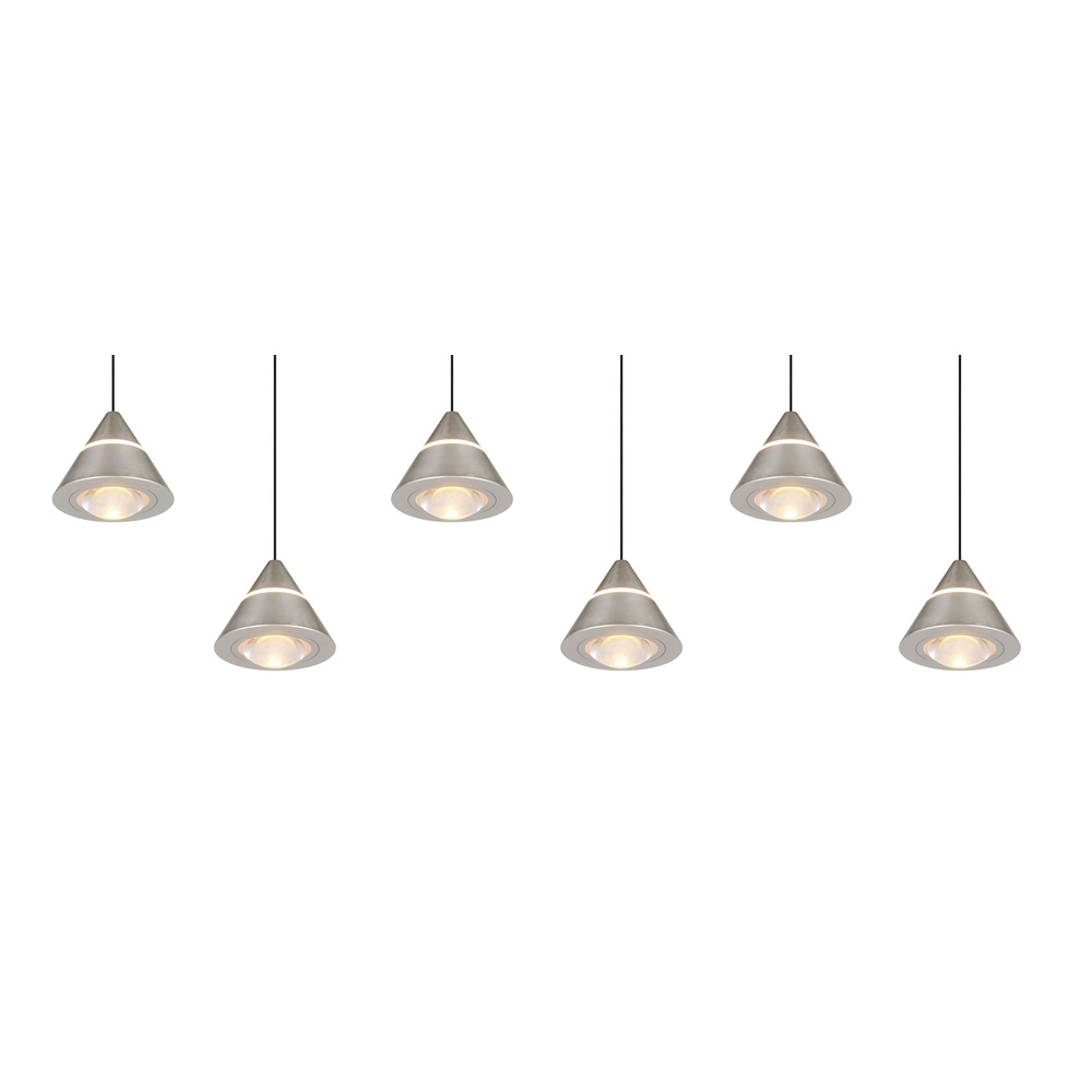 Design hanglamp Romeo 6-lichts nikkel Trio 4017807667868