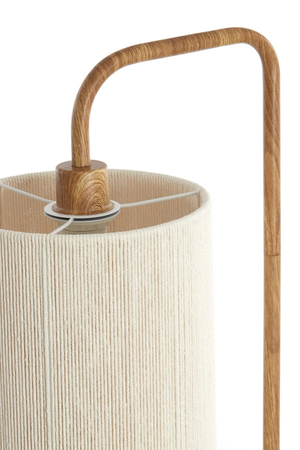 Vloerlamp Donio lichte hout print Light & Living 8717807710064