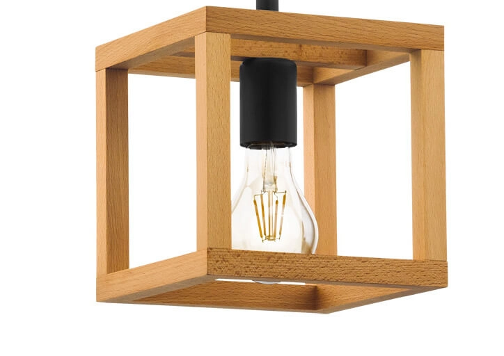 Houten hanglamp Blackcrown 1 Eglo 9002759321451