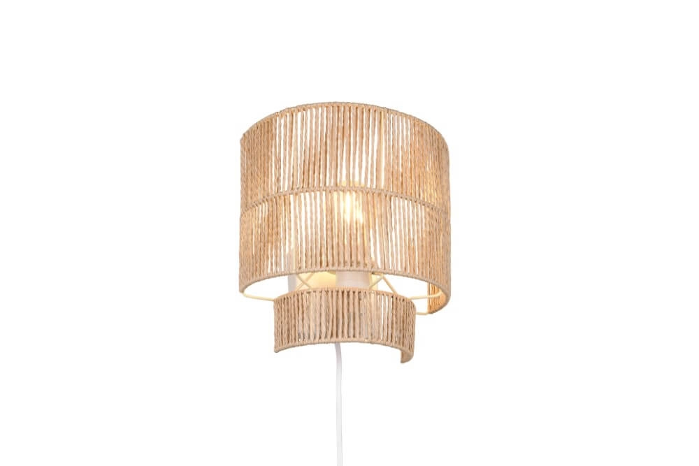 Japandi wandlamp Satna rotan