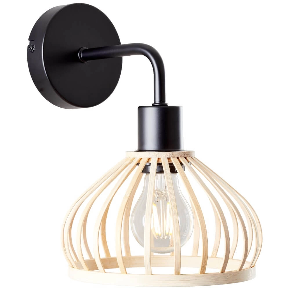 Houten wandlamp Norah
