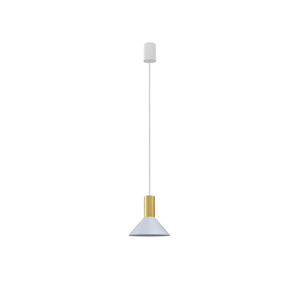 Witte hanglamp Hermanos met goud Lyora 5903139804097
