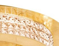 Kristallen plafondlamp Principe 70 70cm goud Stars of Light 9002759394066